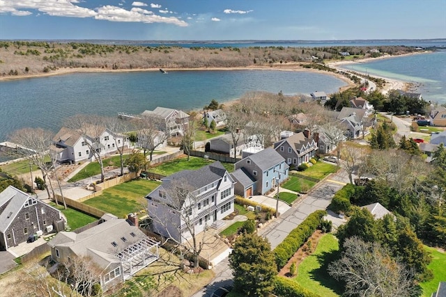 25 W Ave, Marion, MA 02738 - bird's eye view with a water view and a residential view