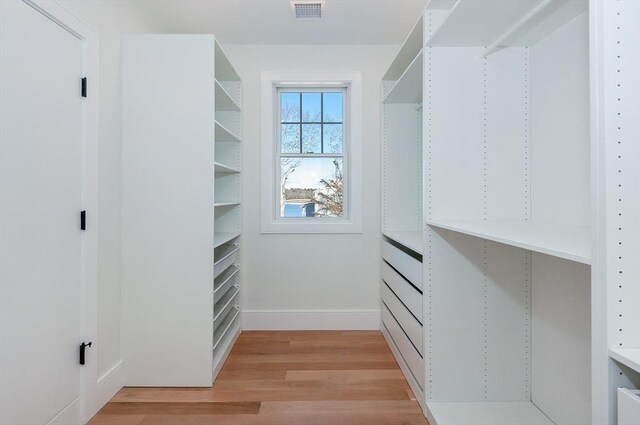 25 W Ave, Marion, MA 02738 - walk in closet featuring light wood-style floors and visible vents