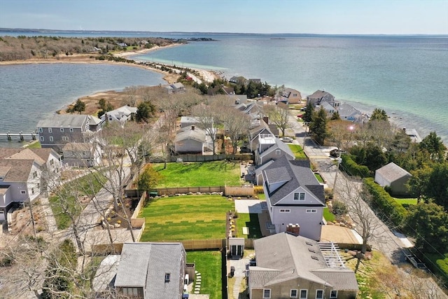 25 W Ave, Marion, MA 02738 - bird's eye view with a water view and a residential view