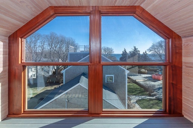 25 W Ave, Marion, MA 02738 - interior space featuring a healthy amount of sunlight, wooden ceiling, and lofted ceiling