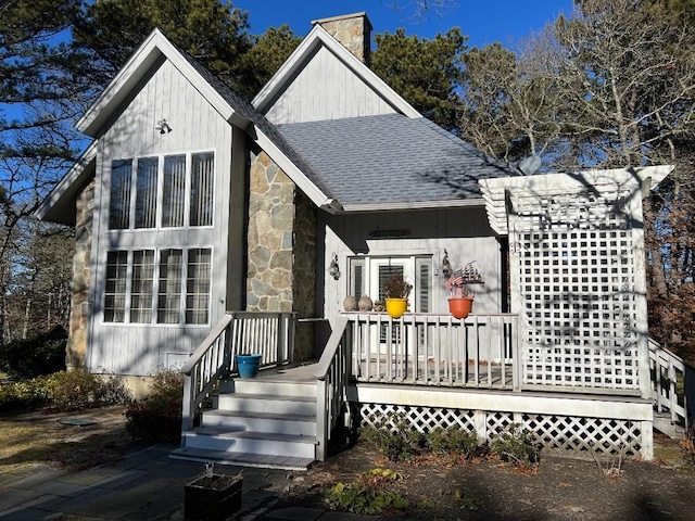 view of rear view of house