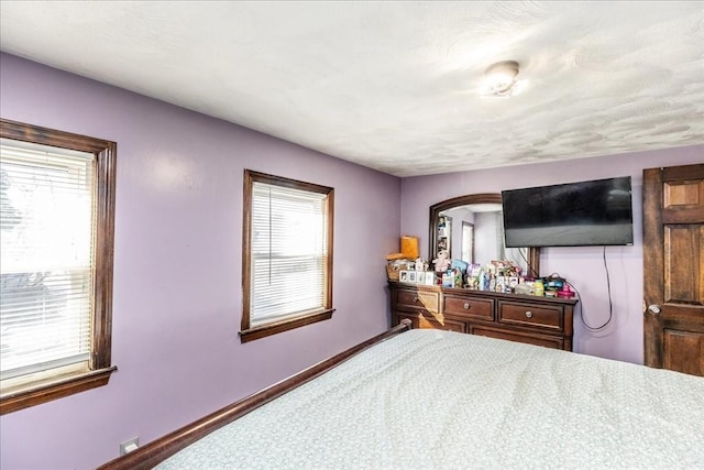 bedroom featuring multiple windows