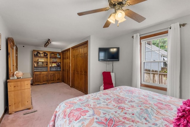 97 Connecticut Ave, Springfield, MA 01104 - bedroom featuring carpet floors, a closet, and ceiling fan
