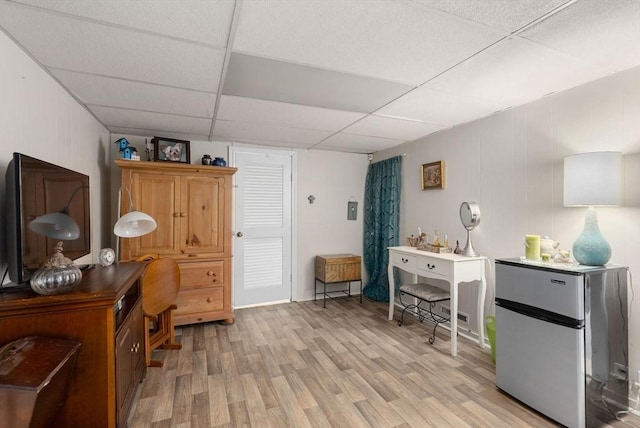 97 Connecticut Ave, Springfield, MA 01104 - interior space with light wood-type flooring and a drop ceiling