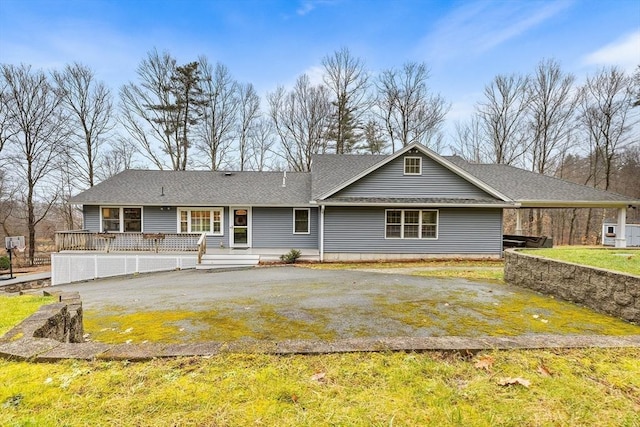 285 Still River Rd, Bolton, MA 01740 - rear view of house featuring driveway and roof with shingles