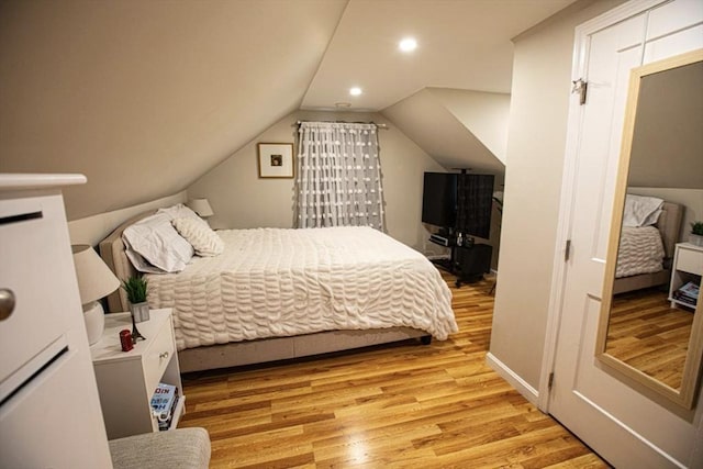 10 Albermarle St, Methuen, MA 01844 - bedroom featuring light wood finished floors, lofted ceiling, and recessed lighting