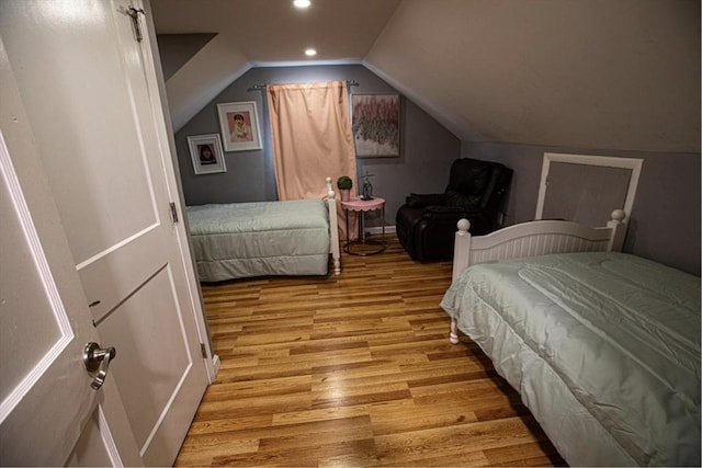 10 Albermarle St, Methuen, MA 01844 - bedroom featuring wood finished floors, lofted ceiling, and recessed lighting