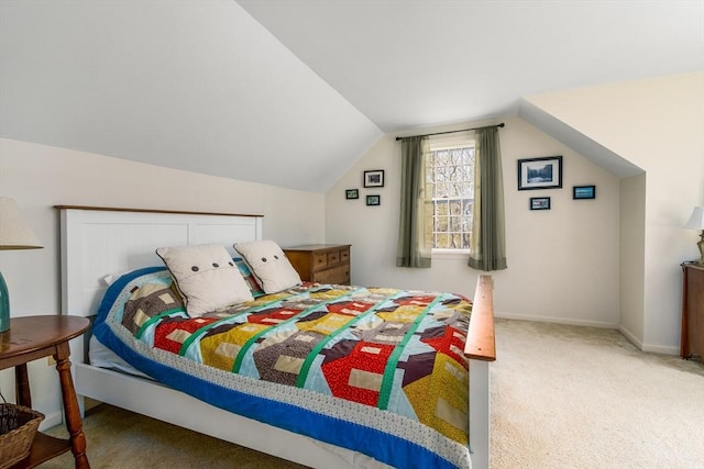 53 Wingfoot Dr, Barnstable, MA 02675 - carpeted bedroom featuring lofted ceiling and baseboards
