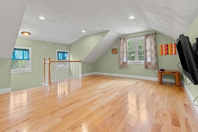2 Dana Dr, Groveland, MA 01834 - bonus room featuring wood finished floors, vaulted ceiling, recessed lighting, and baseboards
