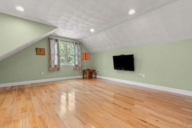 2 Dana Dr, Groveland, MA 01834 - additional living space featuring light wood-style floors, lofted ceiling, baseboards, and recessed lighting