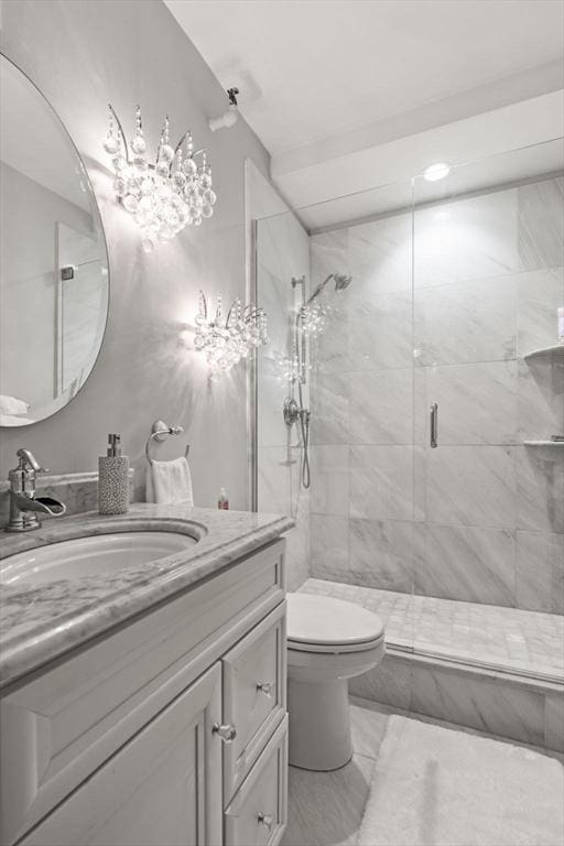 42 8th St Unit 4106, Boston, MA 02129 - full bath featuring vanity, a shower stall, and toilet