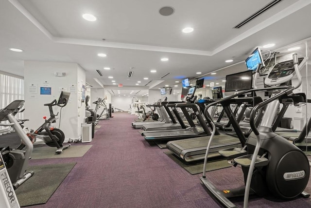 42 8th St Unit 4106, Boston, MA 02129 - gym featuring recessed lighting