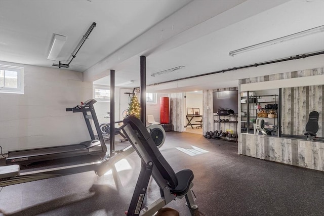 115 Rutledge, Belmont, MA 02478 - workout area featuring plenty of natural light