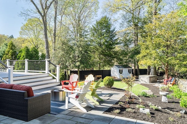 115 Rutledge, Belmont, MA 02478 - view of patio / terrace featuring an outdoor fire pit