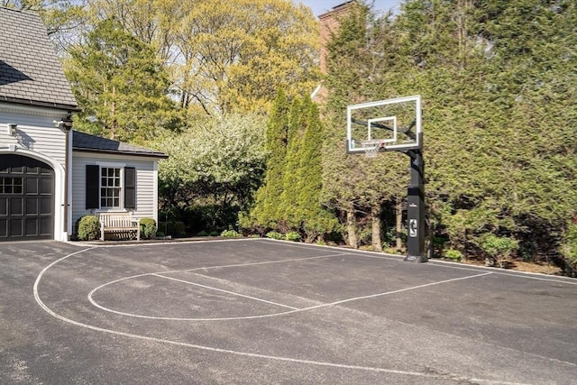 115 Rutledge, Belmont, MA 02478 - view of sport court featuring basketball hoop