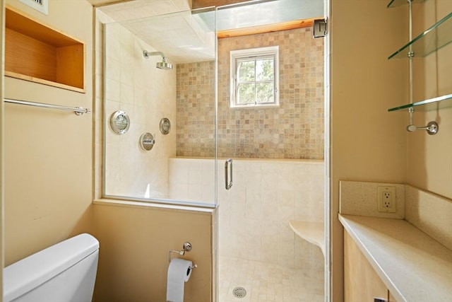 44 Ripley Hill Rd, Concord, MA 01742 - bathroom with a shower stall and toilet