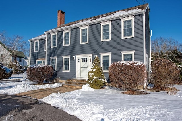 view of colonial-style house