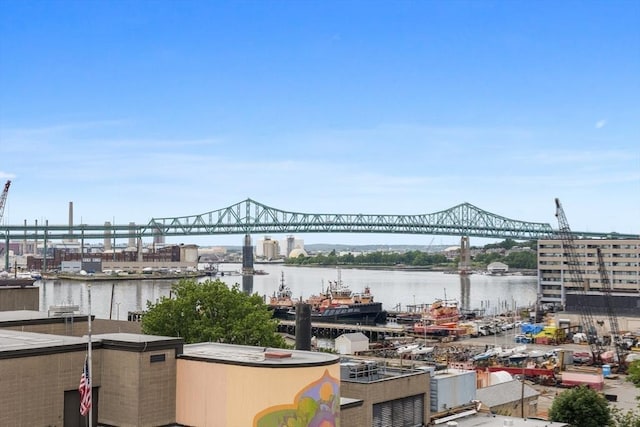 301 Border Unit U606, Boston, MA 02128 - view of patio featuring a water view