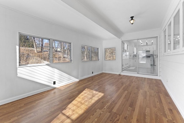 interior space featuring hardwood / wood-style floors