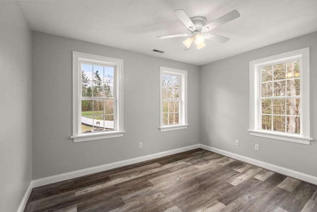 2 Britlees Way, Dudley, MA 01571 - spare room featuring dark wood-style floors and a ceiling fan