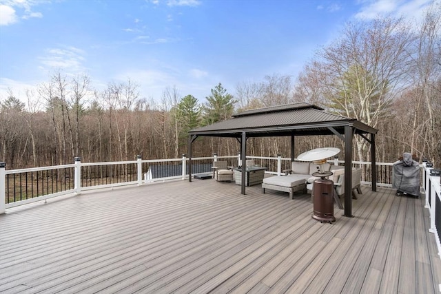 2 Britlees Way, Dudley, MA 01571 - deck with a gazebo, area for grilling, and an outdoor living space