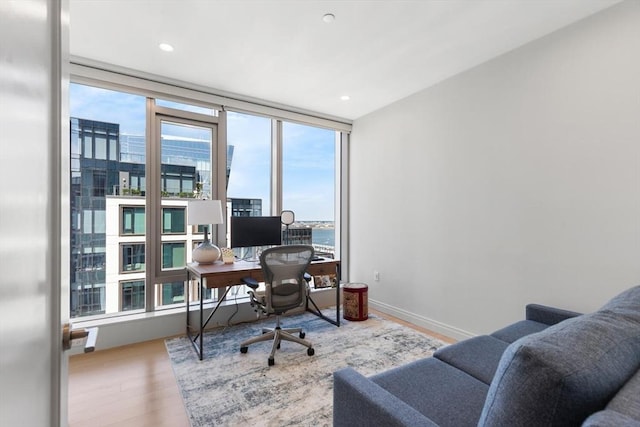 135 Seaport Blvd Unit 1901, Boston, MA 02210 - office space with wood finished floors and floor to ceiling windows