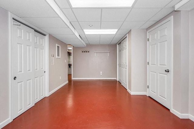 2 Steeplechase Ct Unit 2, Haverhill, MA 01832 - finished below grade area featuring baseboards and a drop ceiling
