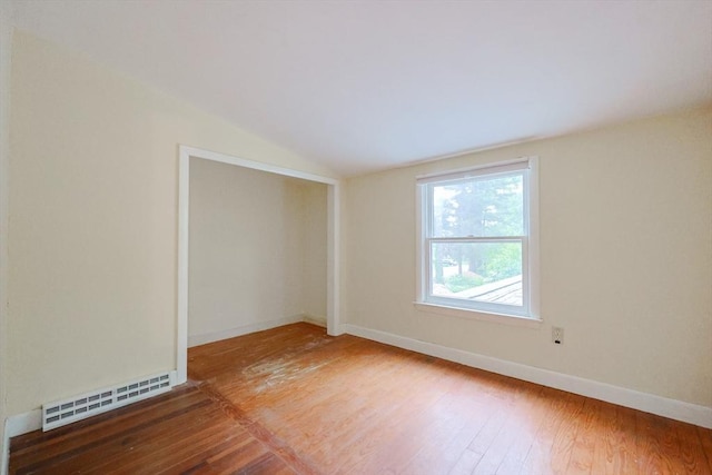 44 Huntington Ave, Sharon, MA 02067 - unfurnished room featuring lofted ceiling, hardwood / wood-style flooring, and baseboards