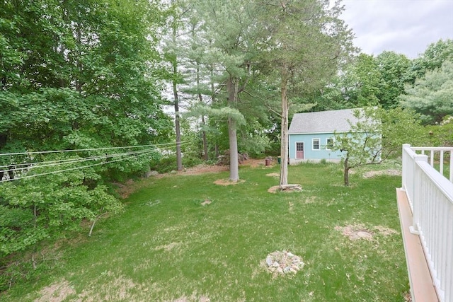 44 Huntington Ave, Sharon, MA 02067 - view of grassy yard featuring view of wooded area