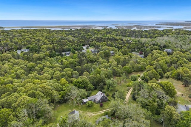 575 Nauset Rd, Eastham, MA 02642 - aerial view of property's location featuring a nearby body of water and a forest