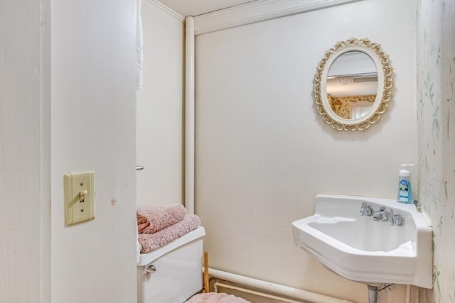 575 Nauset Rd, Eastham, MA 02642 - half bathroom with toilet and a sink