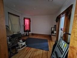 7 Kensington Rd, Worcester, MA 01602 - exercise room featuring wood finished floors