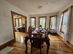 7 Kensington Rd, Worcester, MA 01602 - dining room with plenty of natural light, wood finished floors, and baseboards