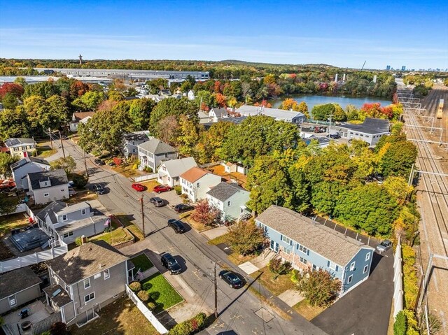 84 Lancaster Rd Unit 84, Dedham, MA 02026 - drone / aerial view featuring a water view