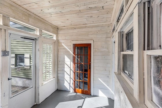 view of sunroom