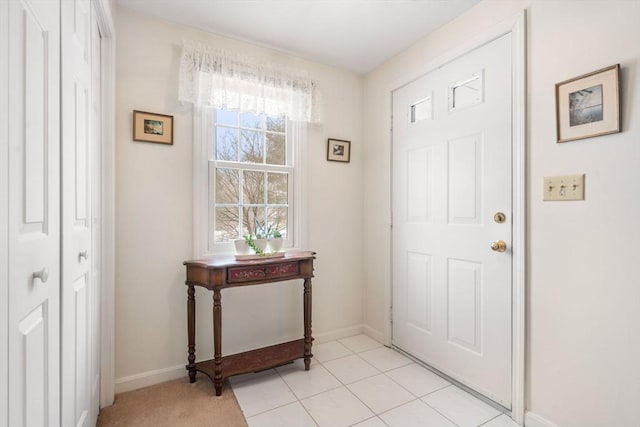 view of tiled entryway