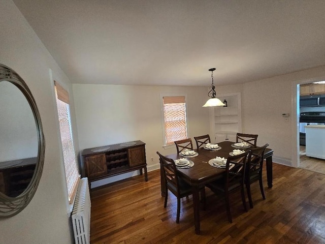 3 S Ter, Auburn, MA 01501 - dining area with radiator and dark wood-style floors