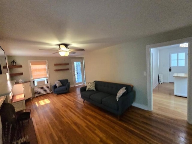 3 S Ter, Auburn, MA 01501 - living room with radiator, wood finished floors, and plenty of natural light