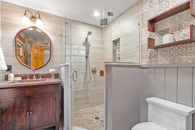 6 N St, Acton, MA 01720 - full bath with a shower stall, vanity, and toilet
