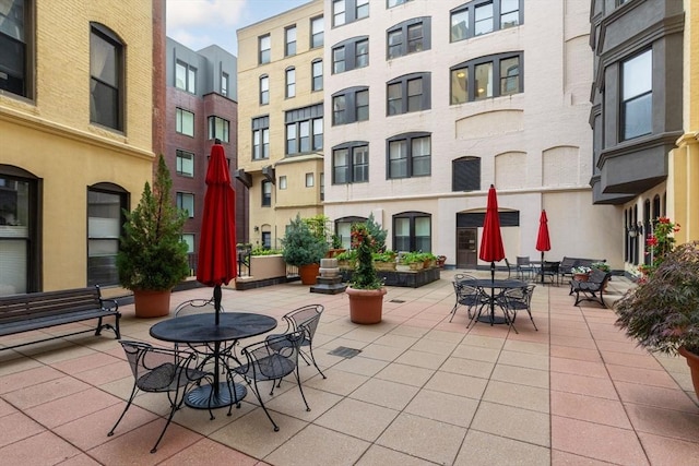 4 Charlesgate E Unit 106, Boston, MA 02215 - view of patio with outdoor dining space