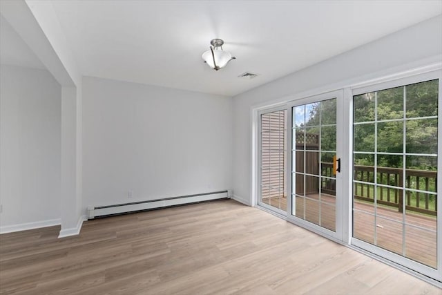 38 Abbey Rd Unit 38, Brentwood, NH 03833 - spare room with a baseboard radiator and wood finished floors