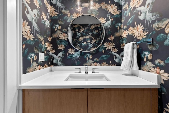 bathroom with vanity