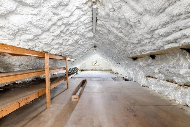 view of attic