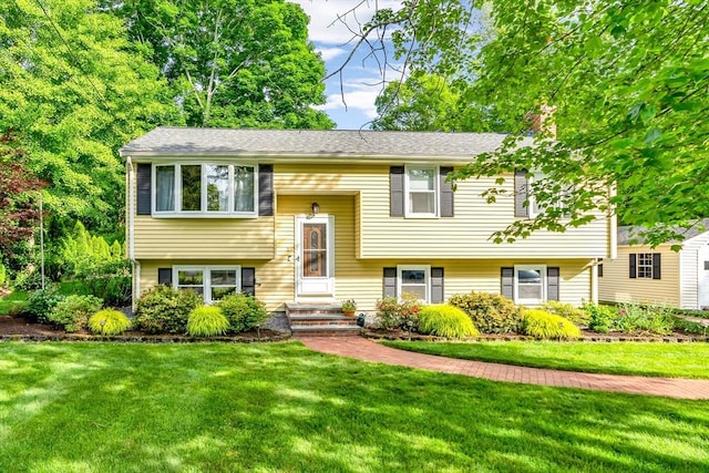 2 Walker St, Norton, MA 02766 - split foyer home featuring a front lawn