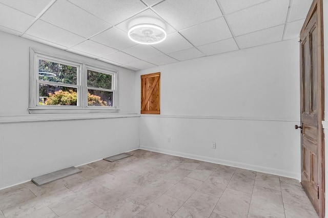 2 Walker St, Norton, MA 02766 - empty room with a drop ceiling