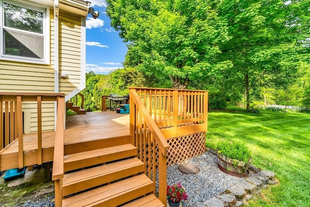 2 Walker St, Norton, MA 02766 - deck with a lawn