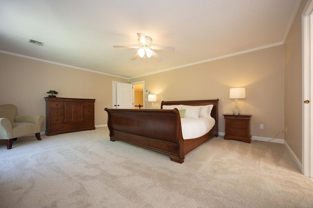 13 Valleywood Rd, Hopkinton, MA 01748 - bedroom with carpet floors, baseboards, ornamental molding, and ceiling fan