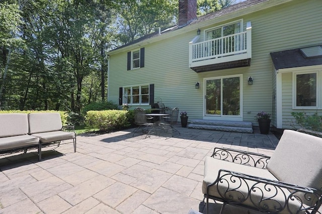 13 Valleywood Rd, Hopkinton, MA 01748 - view of patio / terrace featuring a balcony and outdoor lounge area