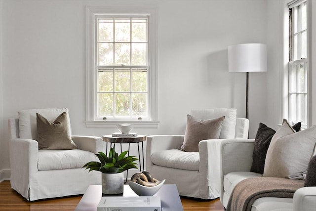 159 Payson Rd, Brookline, MA 02467 - living area featuring healthy amount of natural light and wood finished floors