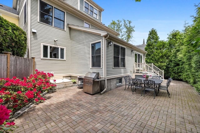 1488 Washington St Unit 1488, Newton, MA 02465 - view of patio / terrace with grilling area and outdoor dining space